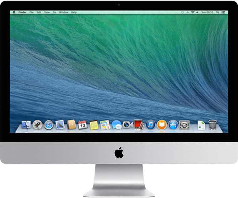 iMac 27(2013년 후반 모델)의 전면