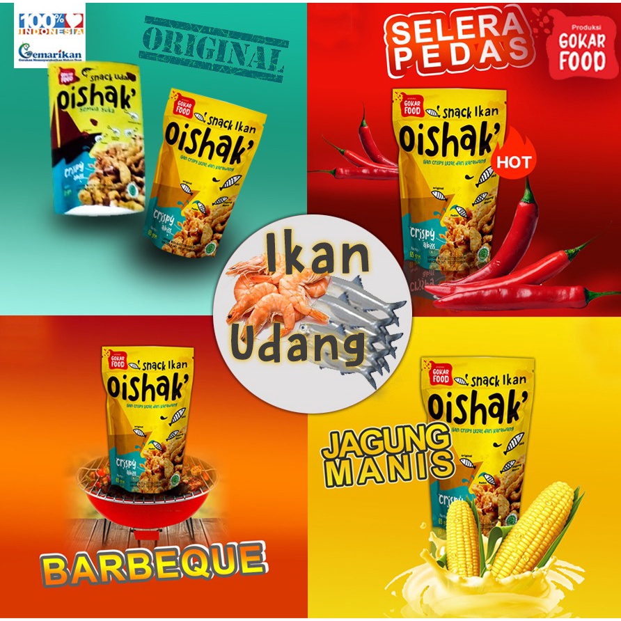 Snack Ikan Aneka Rasa - Oishak'