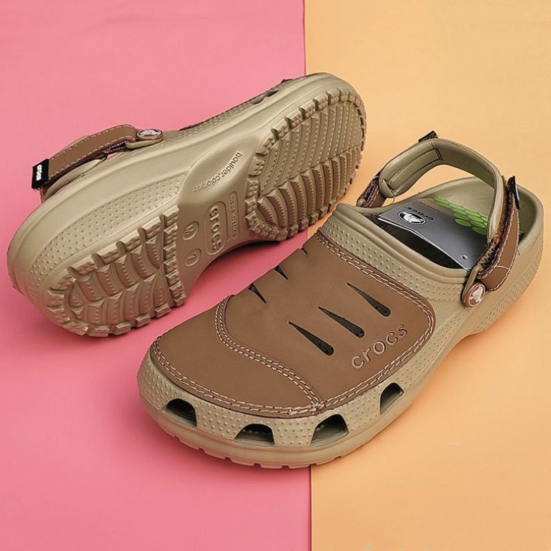 Crocs Leather Yukon Vista Clog Sandals lightweight | Shopee Philippines