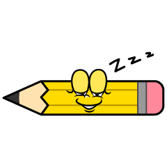 Sleeping Yellow Pencil