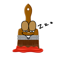 Sleeping Art Brush