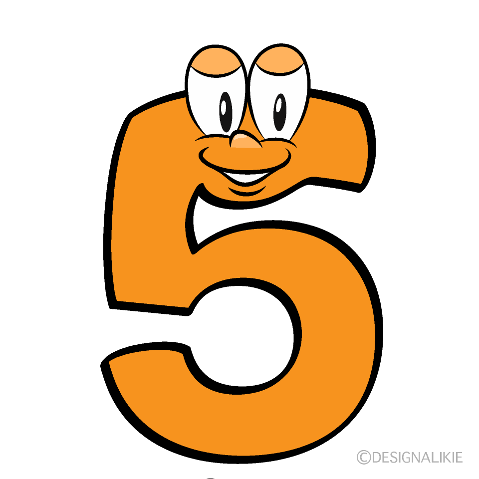 Number Cartoon Clipart