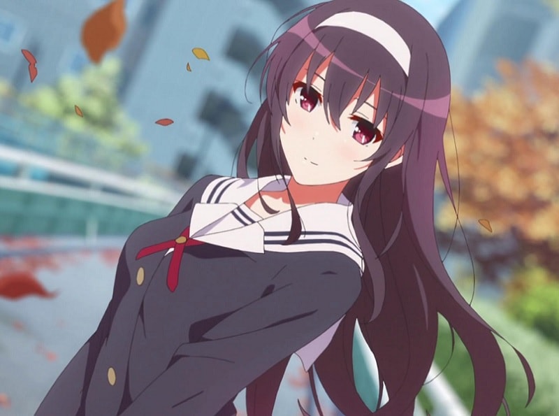 Long Black Hair Anime Girl With Ponytail Wearing Uniform HD Anime Girl  Wallpapers  HD Wallpapers  ID 104466