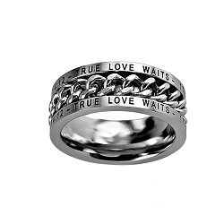 True Love Waits Chain Ring 