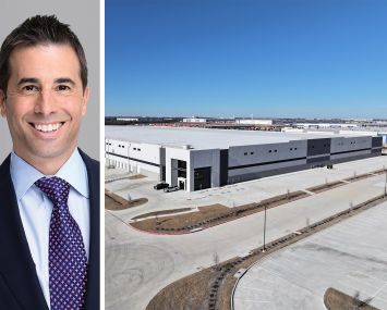 Rob Rubano of Cushman & Wakefield and Core45 industrial park in Wilmer, Texas.