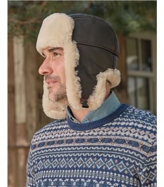 Mens Sheepskin Hat