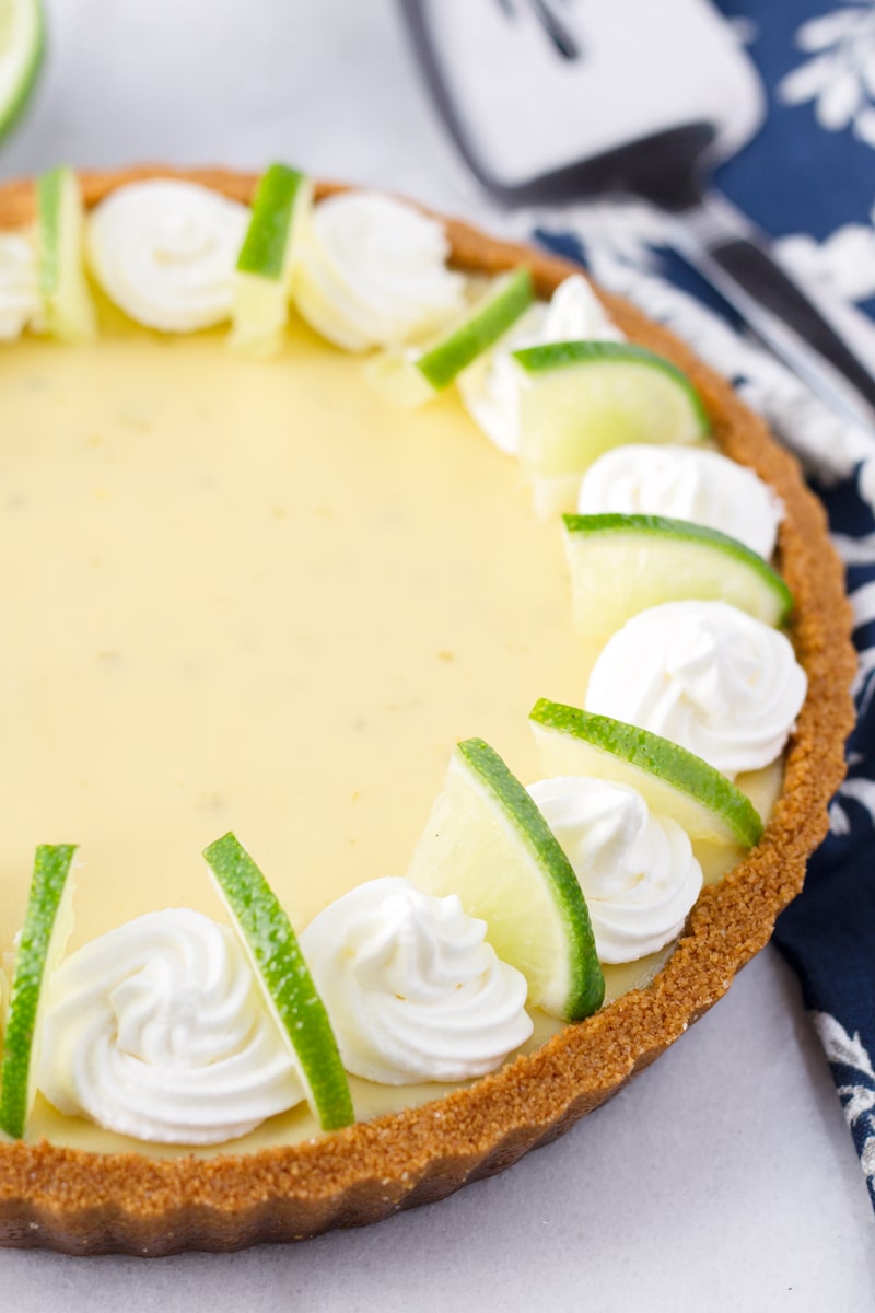 Best Key Lime Tart with Whipped Cream