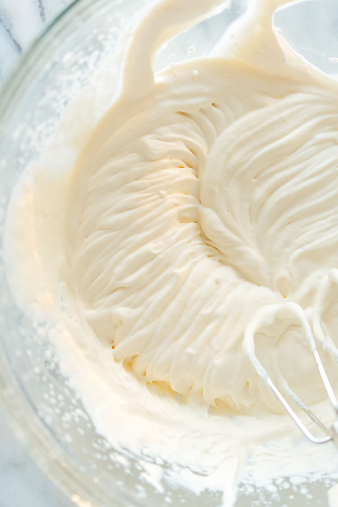 whipped cream medium peaks