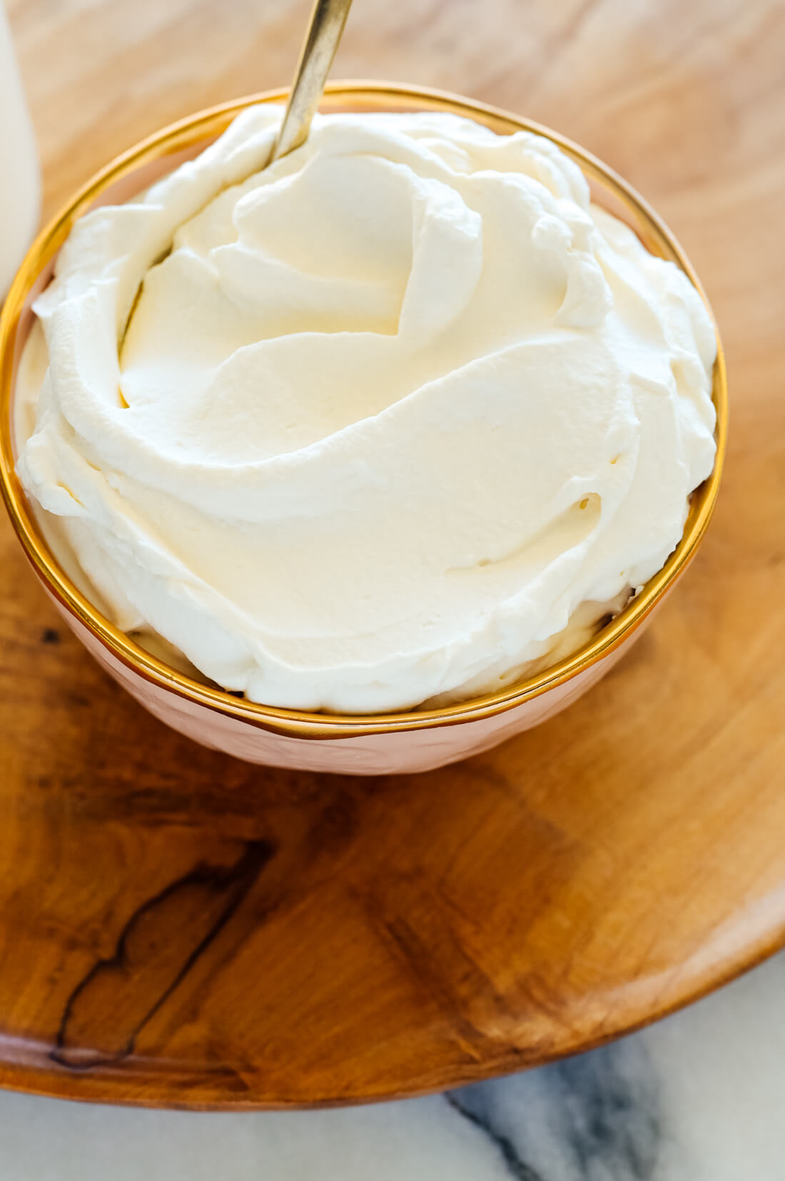 homemade whipped cream