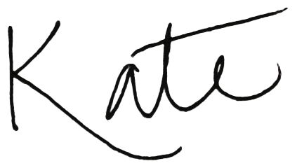 Kate's signature