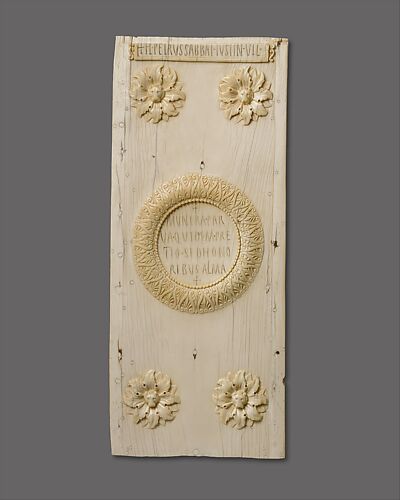 Panel of a Diptych Announcing the Consulship of Justinian