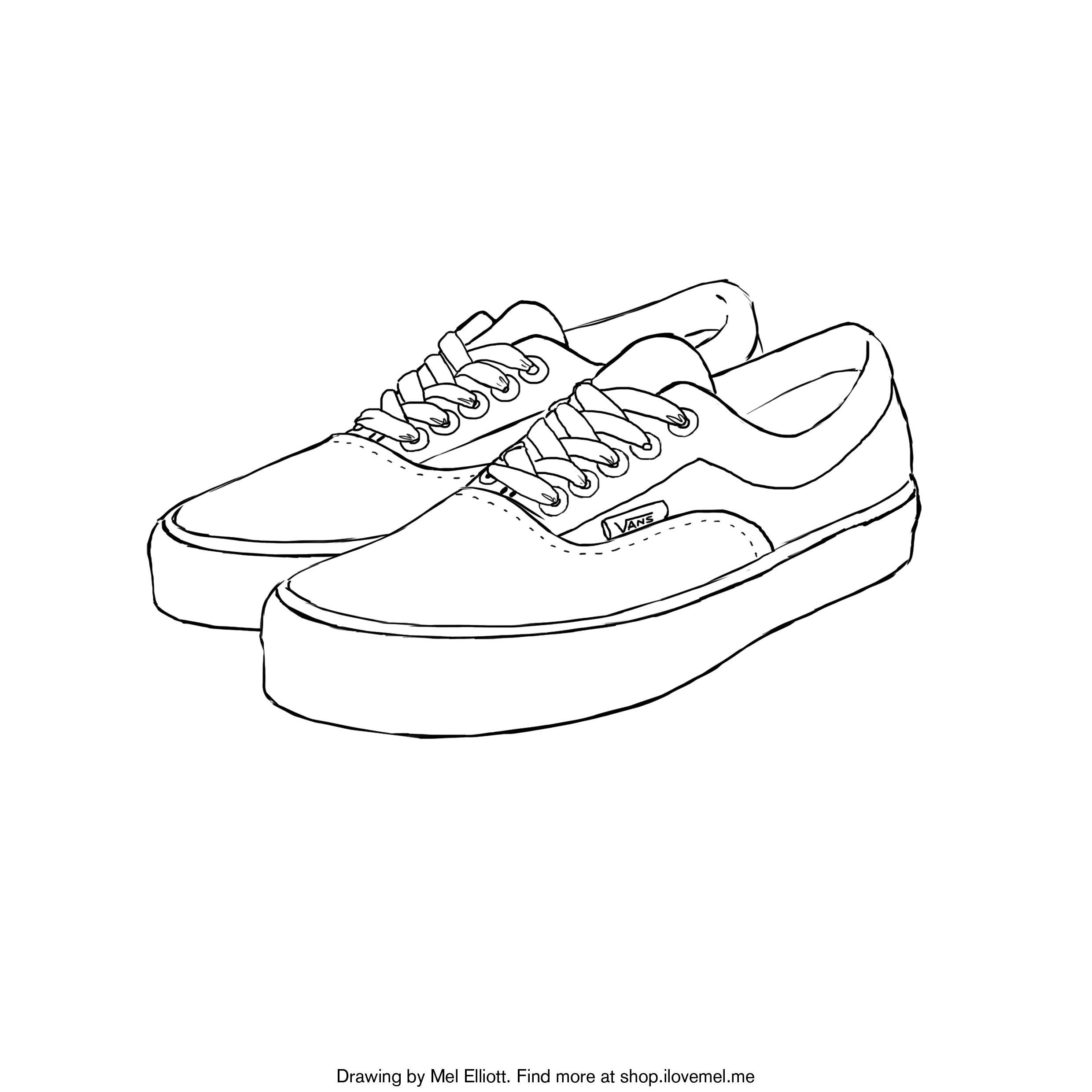 Coloring pages kids: Vans Coloring Sheet