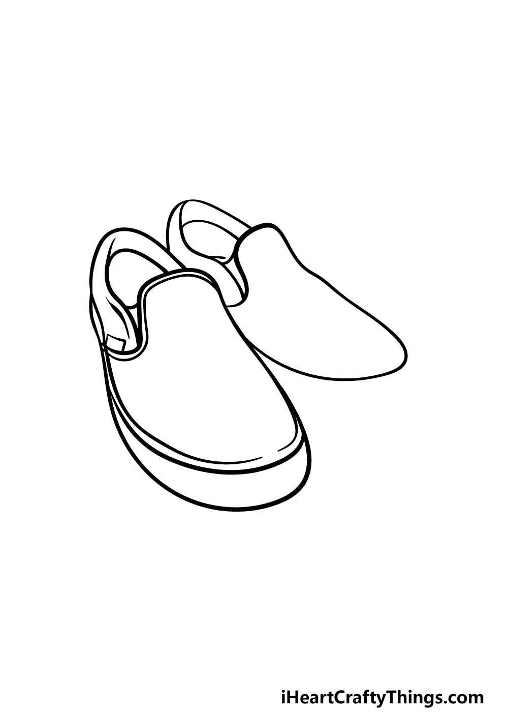 Vans Shoes Drawing - How To Draw Vans Shoes Step By Step