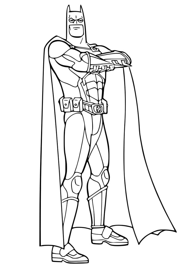 Cool Batman Coloring Page - Free Printable Coloring Pages for Kids