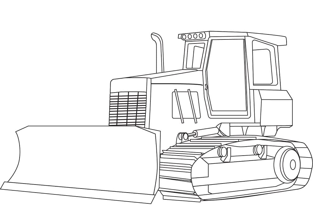 Bulldozer Coloring Pages - Free Printable Coloring Pages for Kids