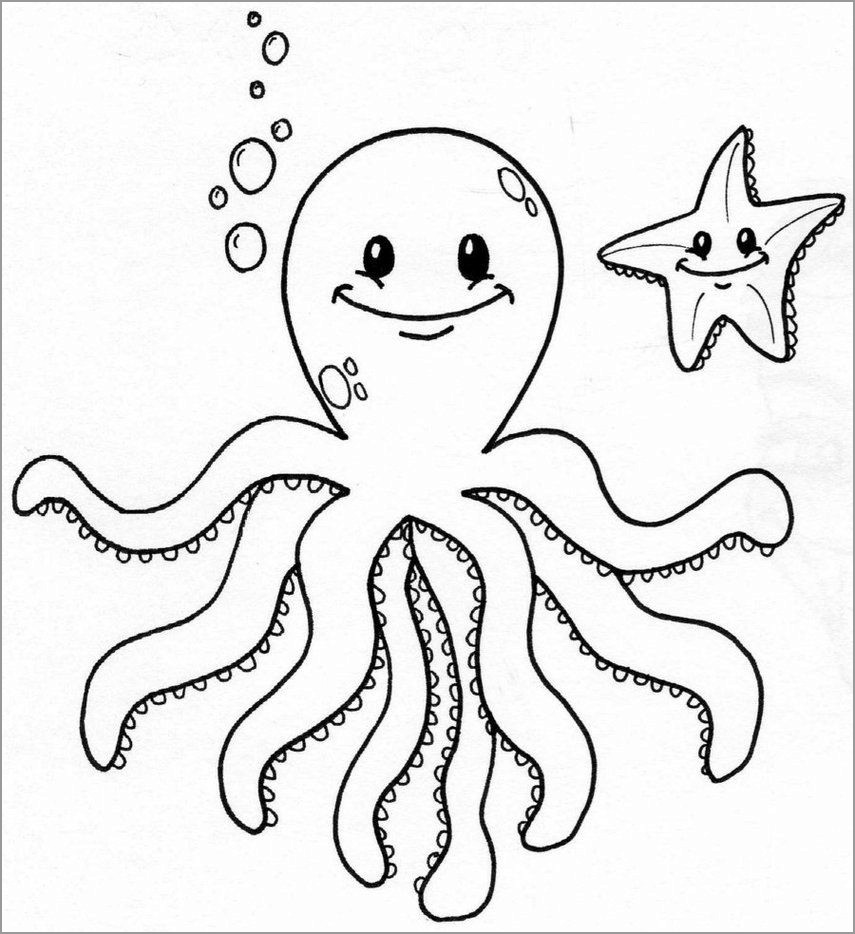 Cute Octopus Coloring Pages