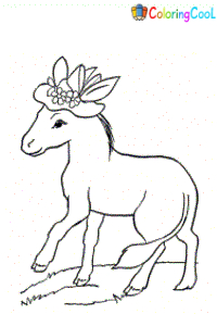 Donkey Coloring Pages