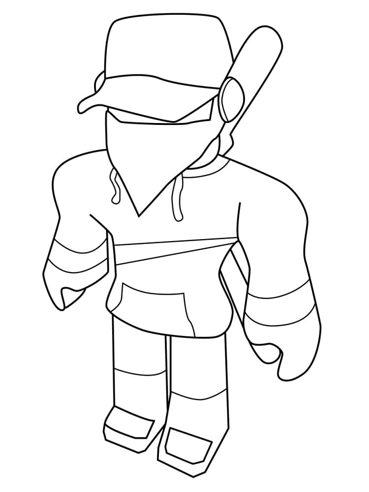 Roblox Cap coloring page