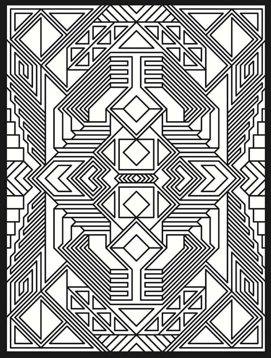 Tribby Abstract coloring page