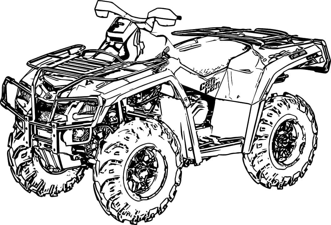 ATV Bike coloring page