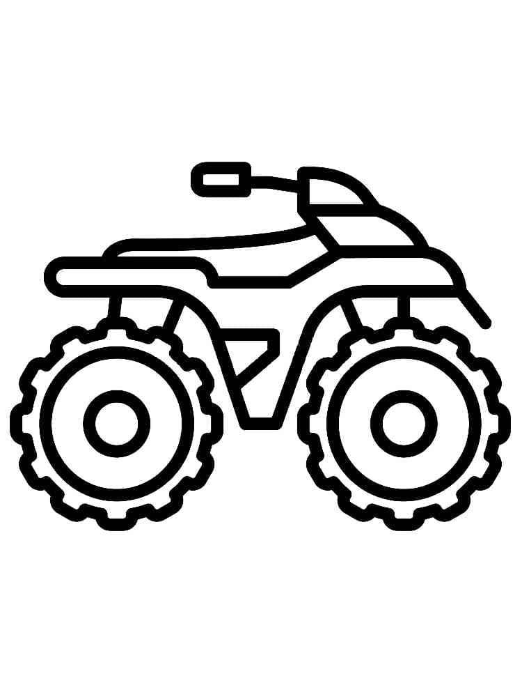 Simple ATV coloring page