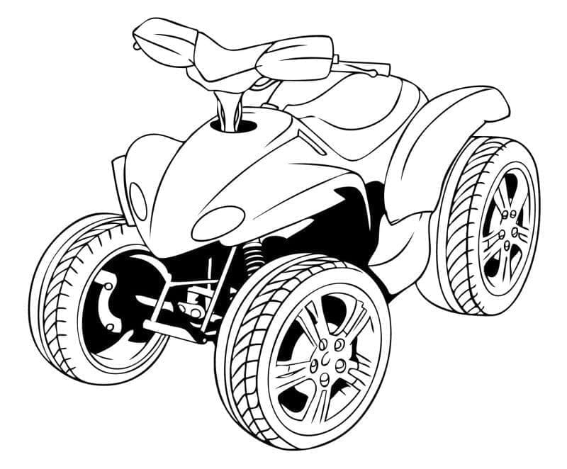 Print ATV coloring page