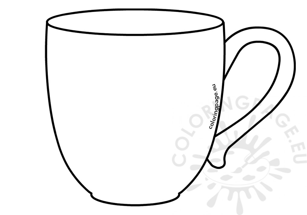 Coffee Mug Coloring Sheet Coloring Pages