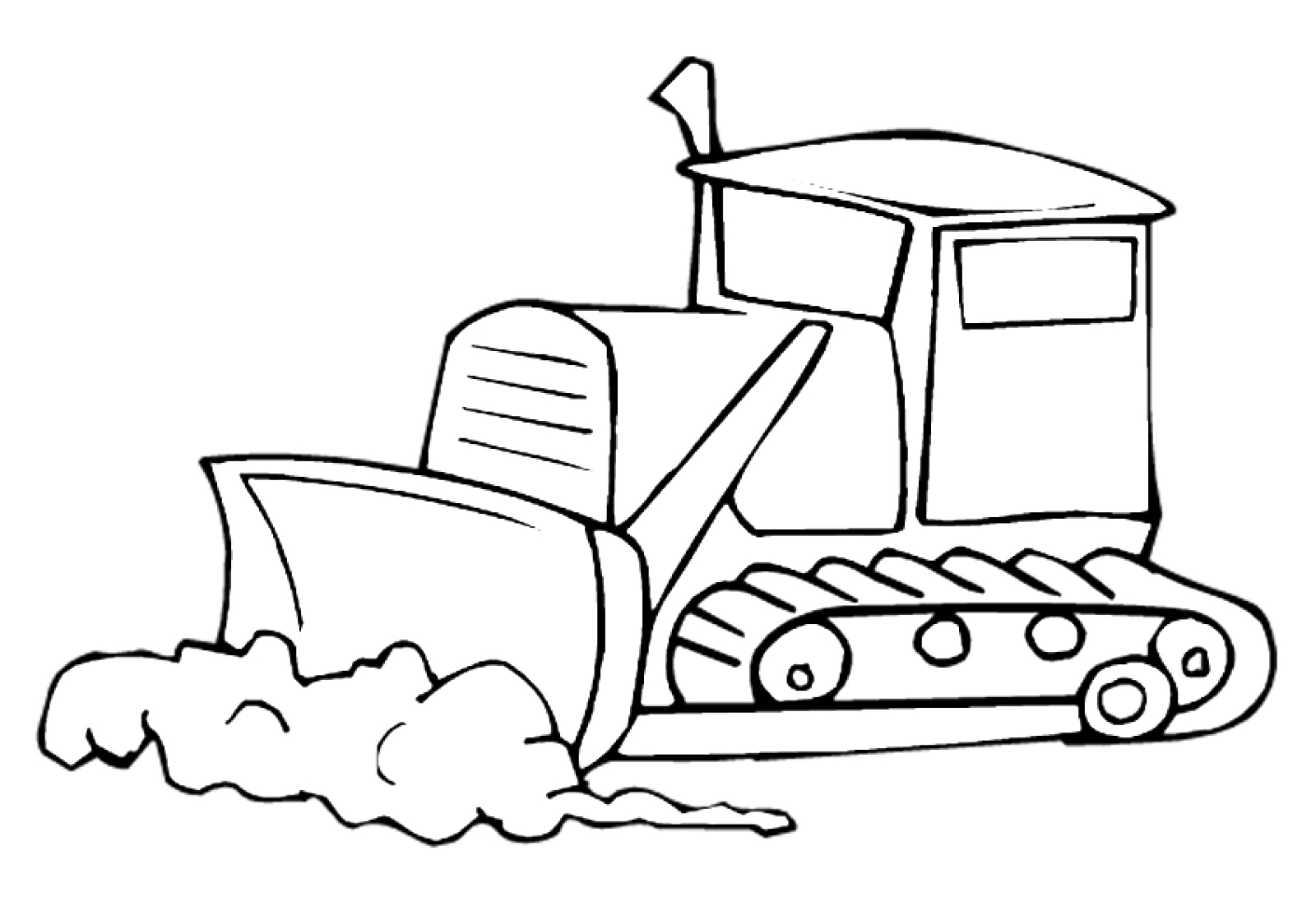 Konsep Top Bulldozer Coloring Pages Printable