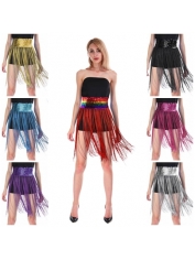 Sequin Belt with Fringing - 70s Disco Costume Belt