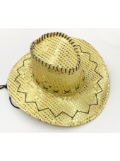 Cowboy Gold Sequin Hat - Cowboy Costumes