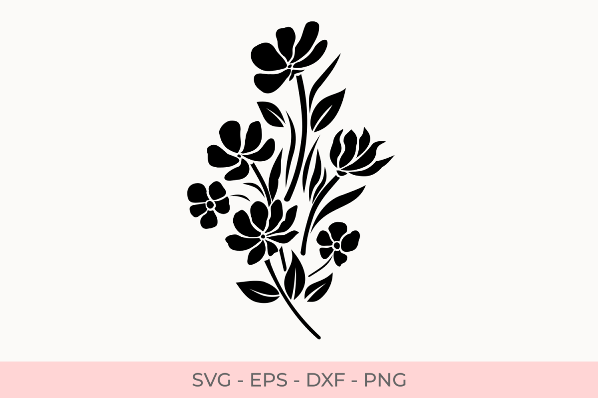 Flower Svg Bundle Flower Clip Art Flower Silhouette C - vrogue.co