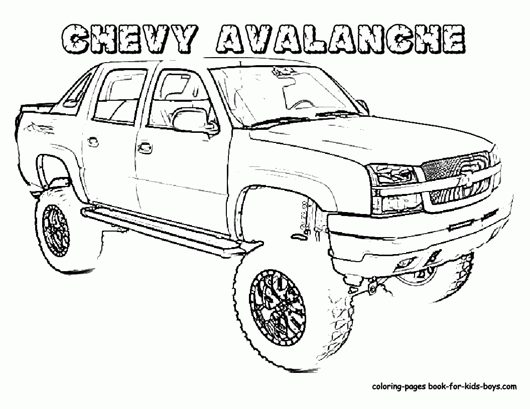 Chevy Coloring Pages To Print Celebrate American Cars With Creative ...