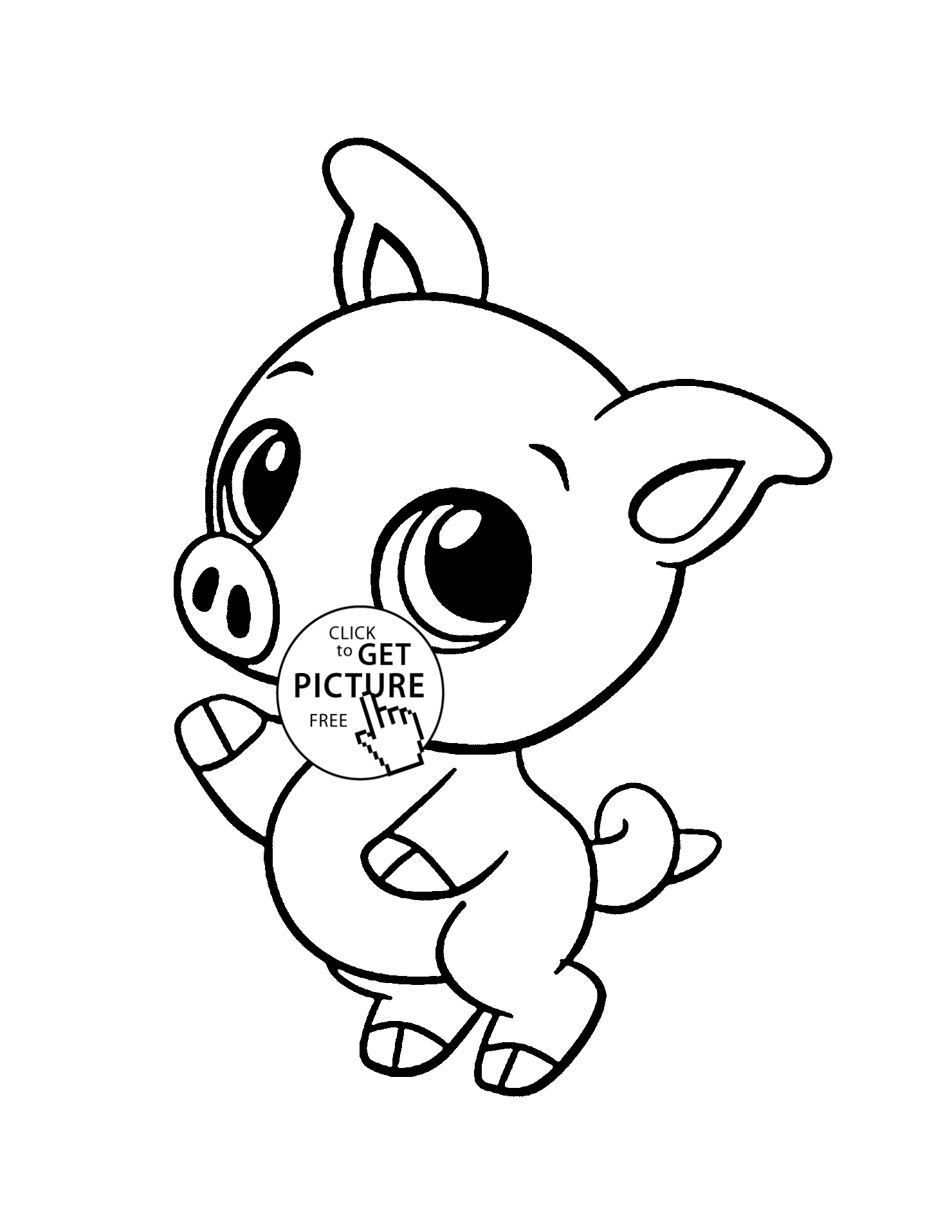 baby animals cartoon coloring pages