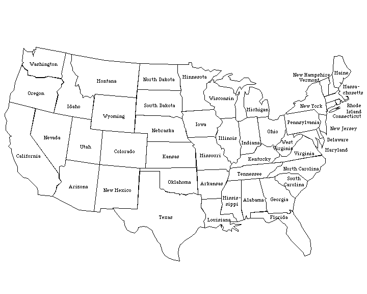 united states map - Clip Art Library