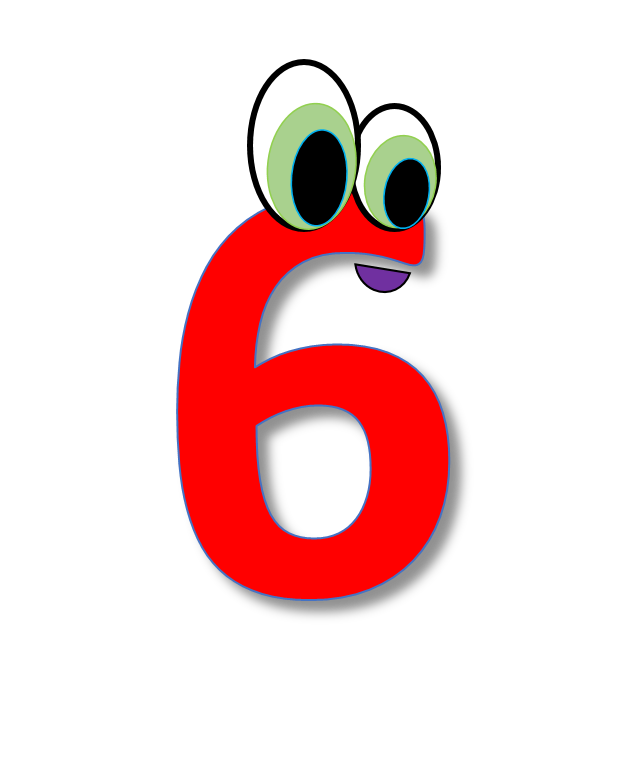 number 6 clip art - Clip Art Library