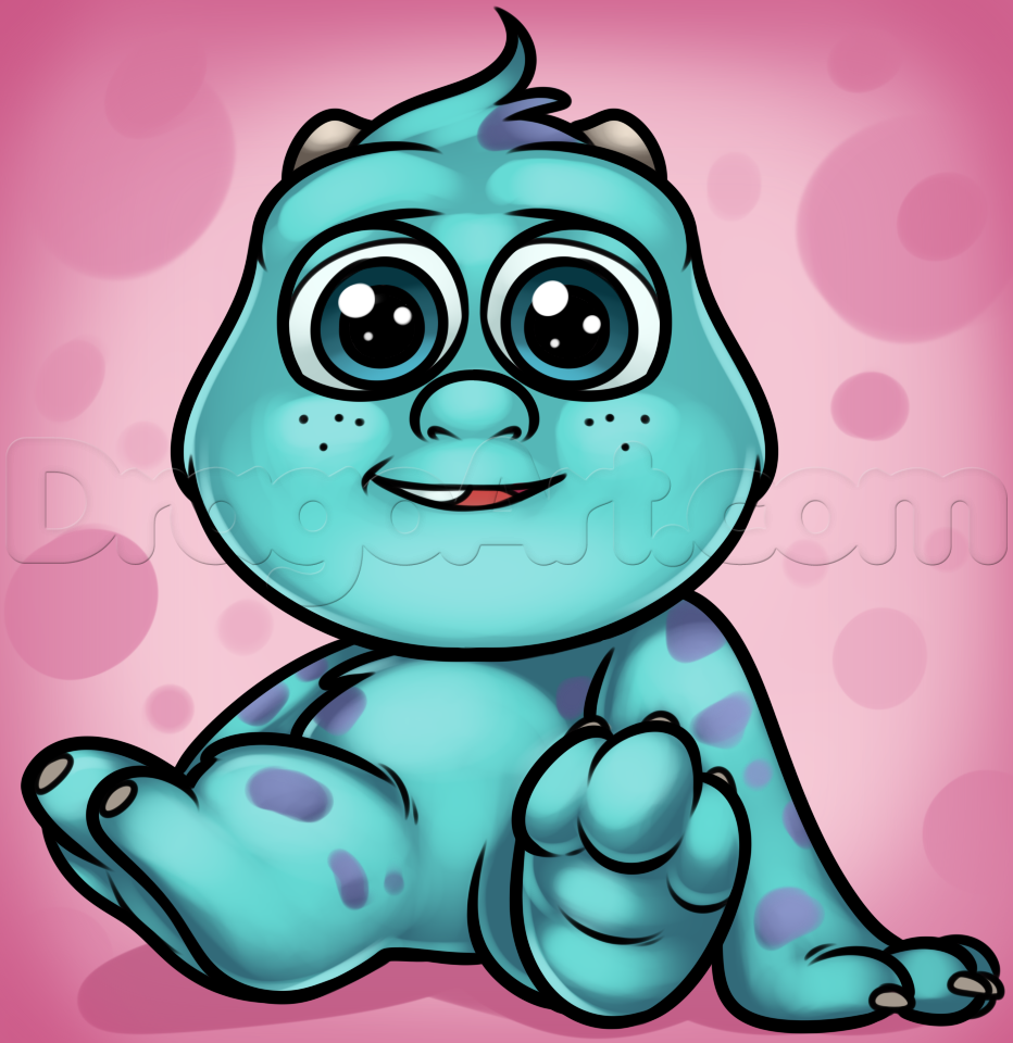 baby sully monster inc drawing - Clip Art Library