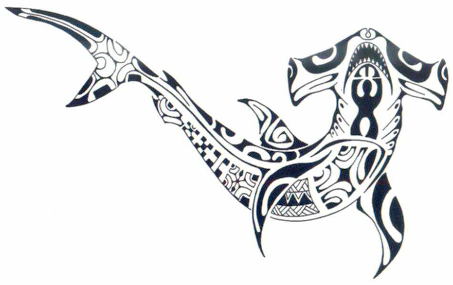 Premium Vector  Polynesian style shark pattern shark tattoo in polynesia  style good for tattoos prints and tshirts isolated vector