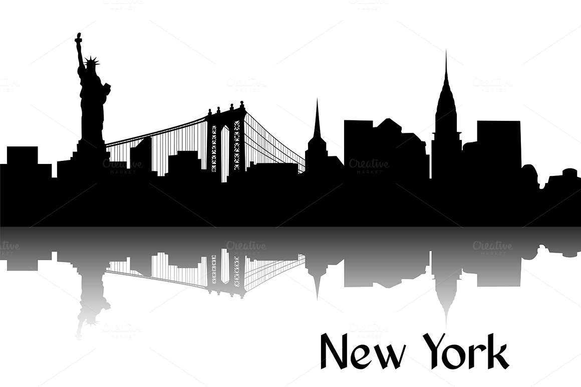 Free New York Silhouette Skyline, Download Free New York Silhouette ...