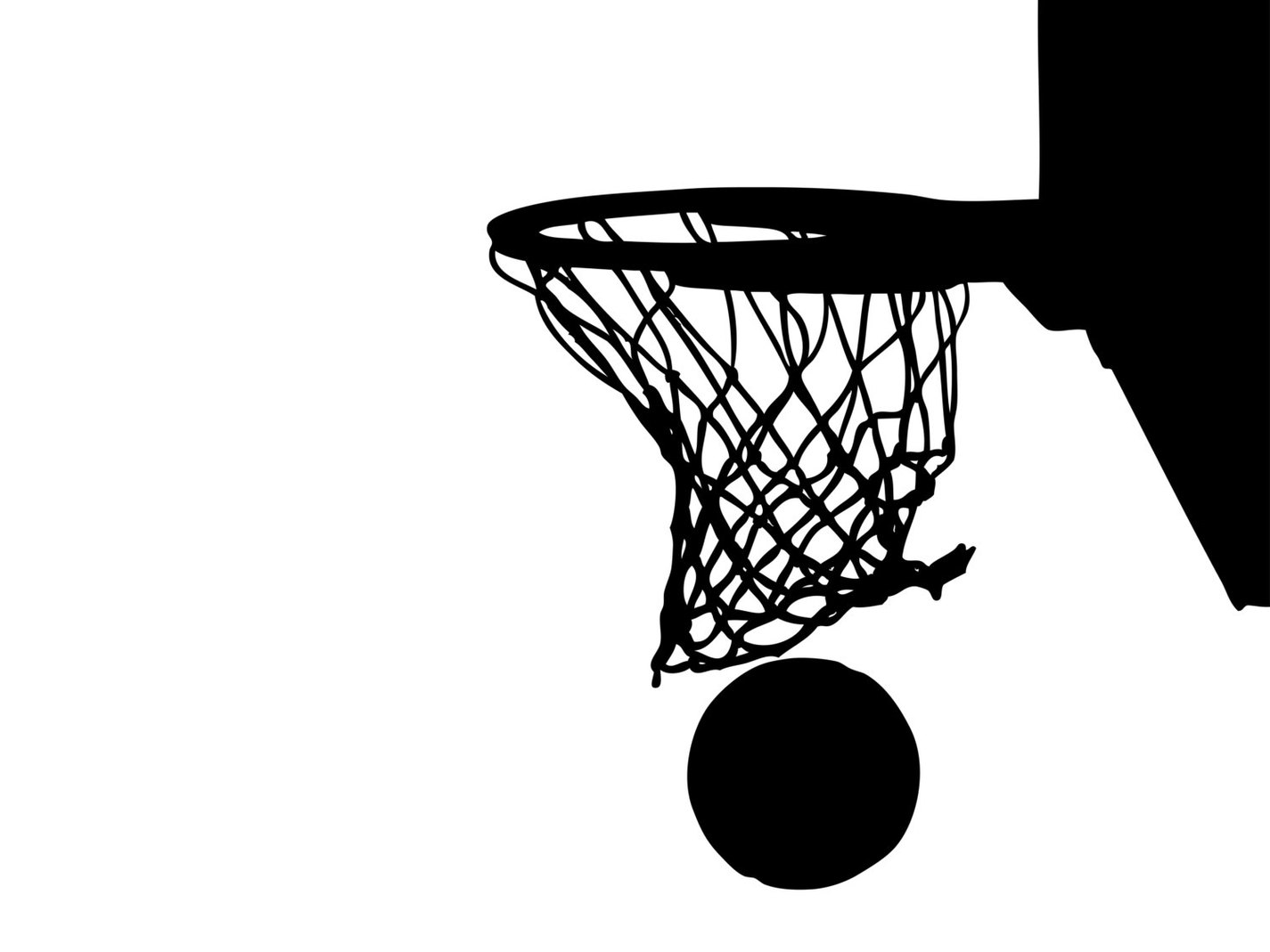 [41+] Silhouette Basketball Hoop Clipart