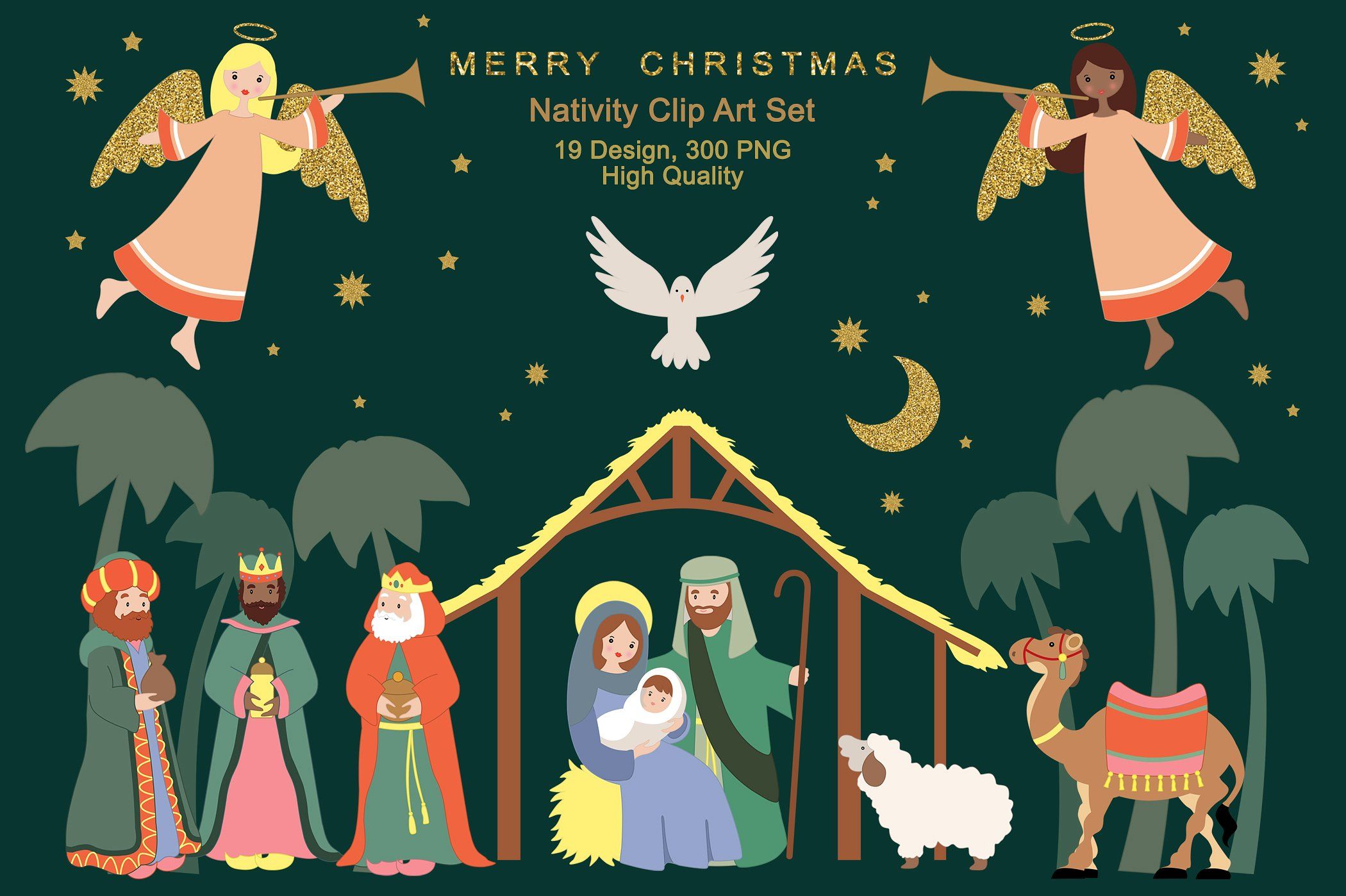 Nativity clipart, Christmas Nativity, Nativity (162082) - Clip Art Library