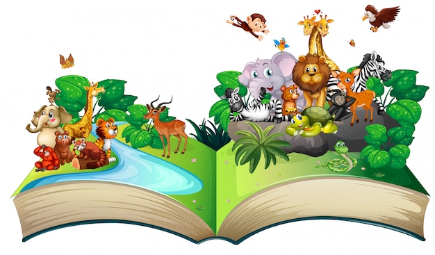 jungle books - Clip Art Library