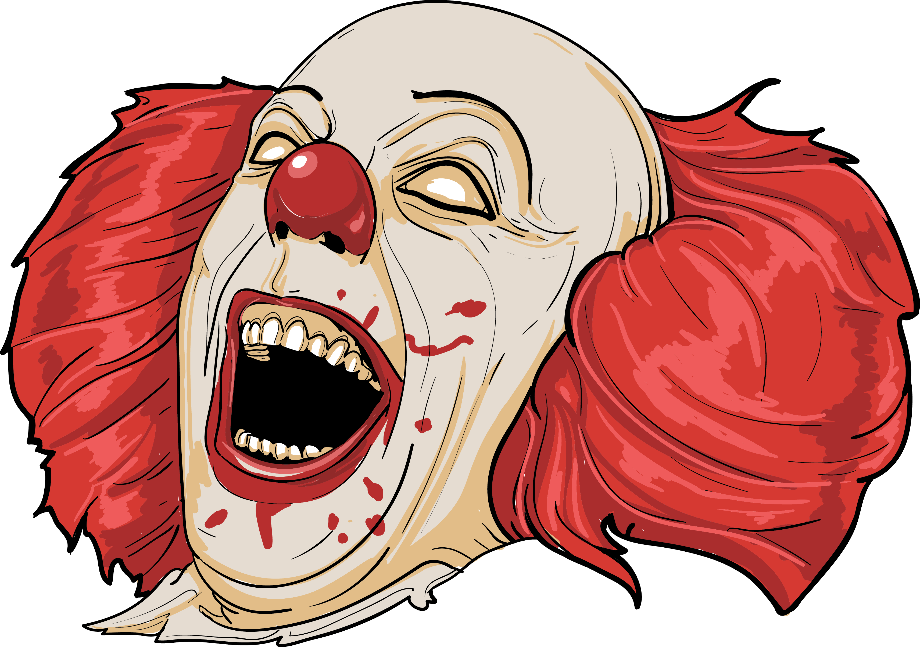 Evil Clown SVG