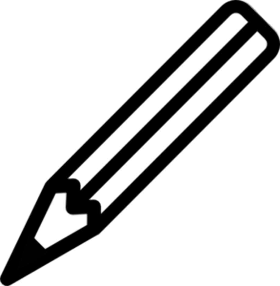 black and white clipart pencil