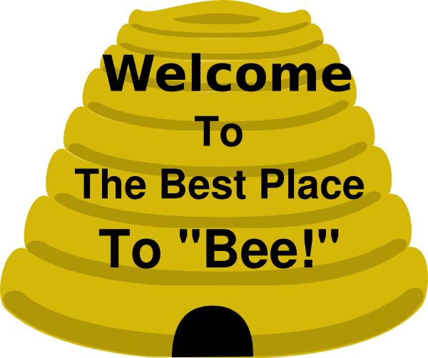 Beehive clipart 7