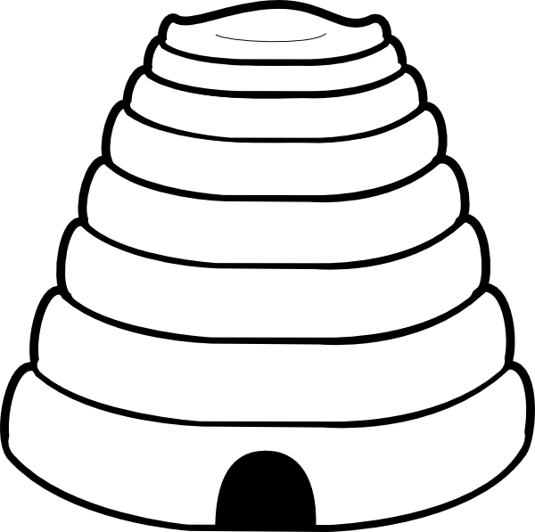 Beehive clipart 9