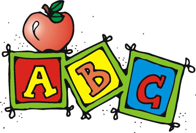 Abc school clipart