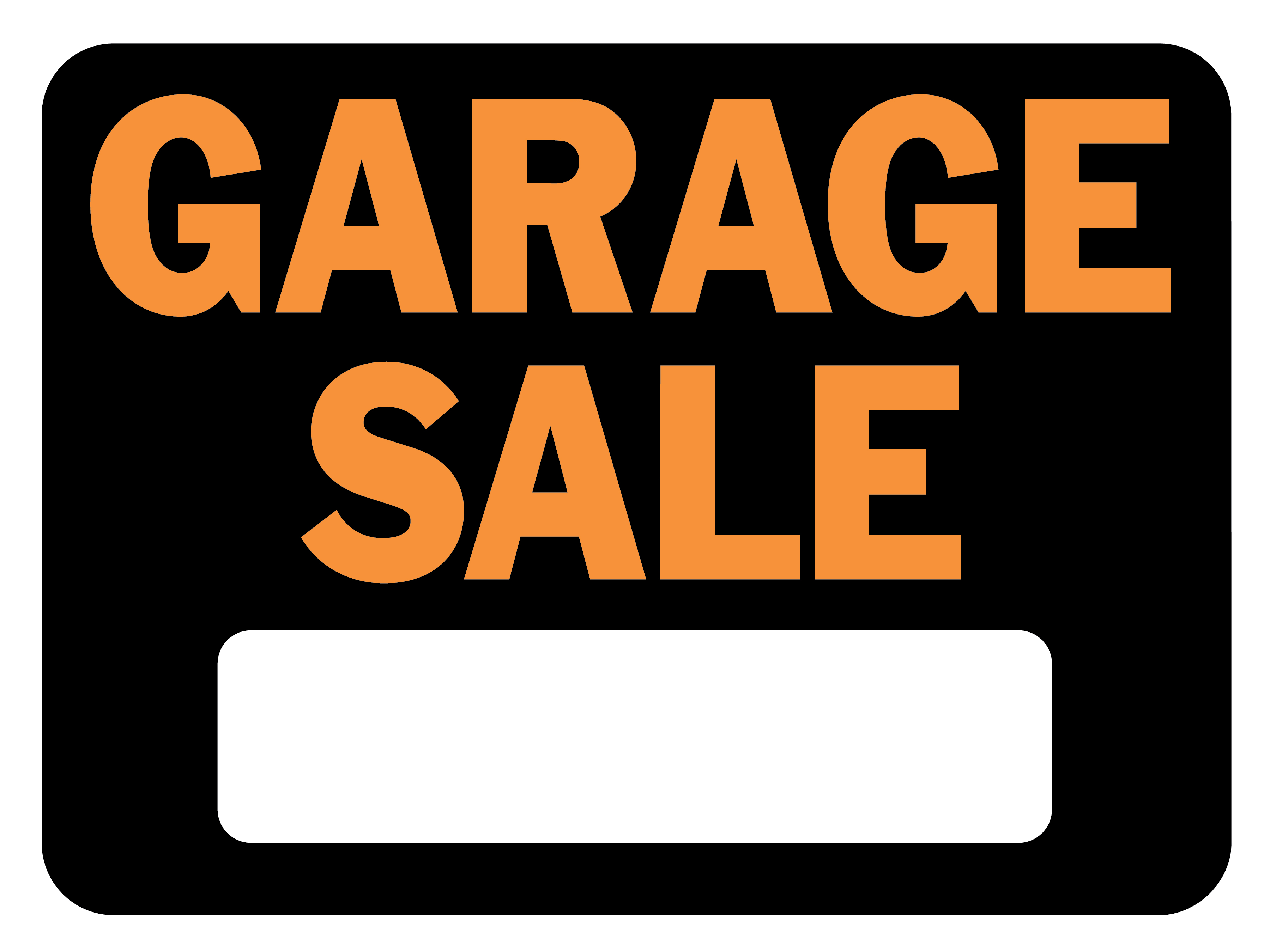 Printable Garage Sale Sign