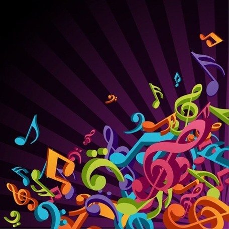 3D Colorful Music Clipart Picture Free Download.