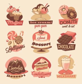 Vintage food Logo vector 01.