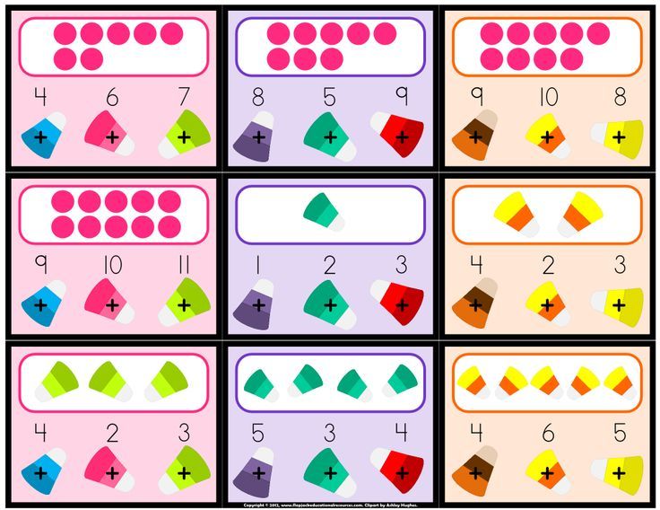 Candy Corn Number Words & Counting 0.